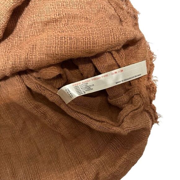 Free People / NWT Batwing Rustic Orange Brown V-neck Button Shirt Fall - Picture 8 of 10